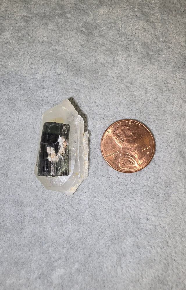 Faden Quartz With Green Tourmaline 2